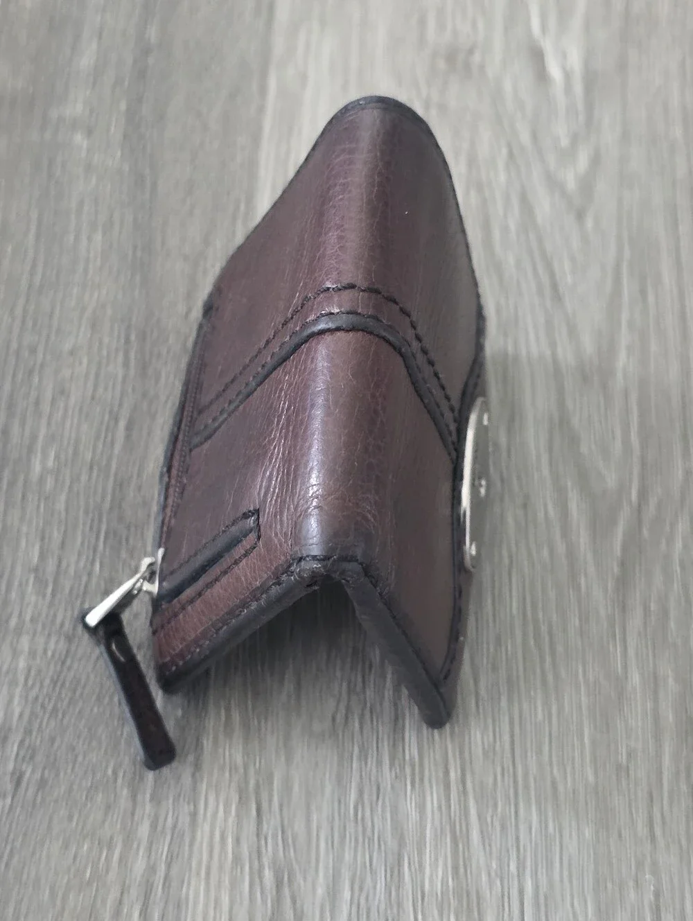 Fossil Unisex Brown Leather Wallet